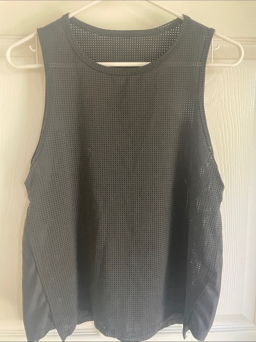 Reebok Black Perforated Athletic Tank Top